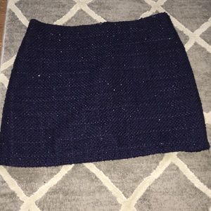 Navy skirt with shimmer